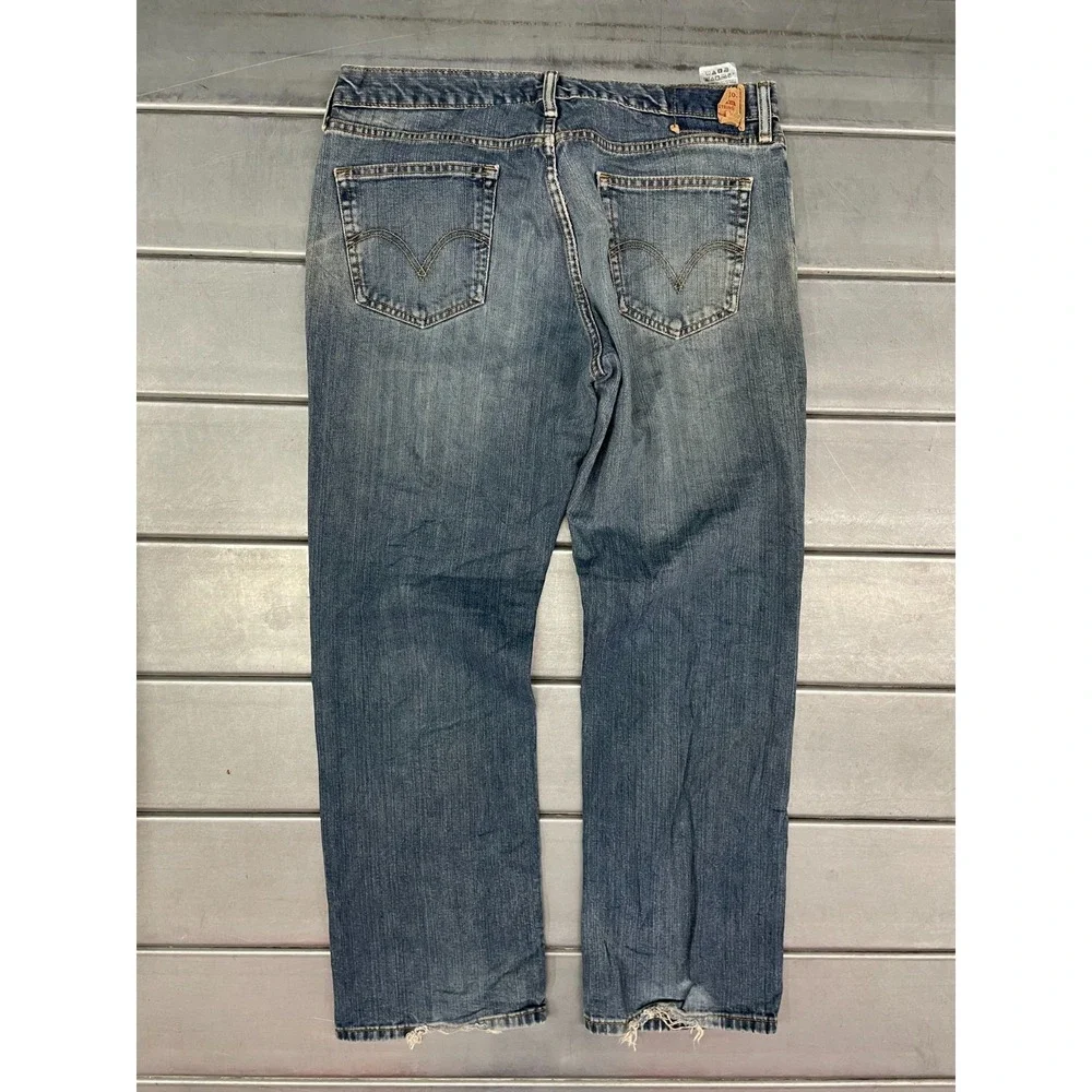 Levis 559 Jeans Mens 36x30 Blue‎ Medium Wash Relaxed Straight Fit 100% Cotton